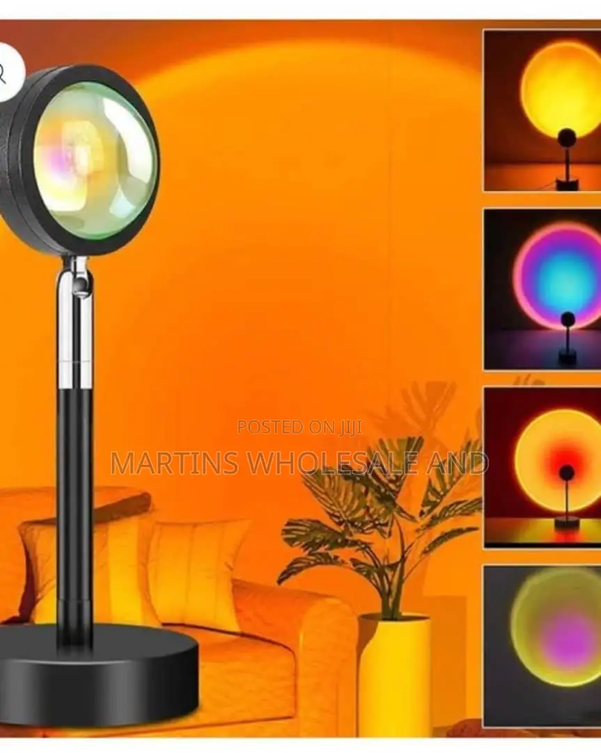 Usb-Powered Led Sunset Projection Lamp,