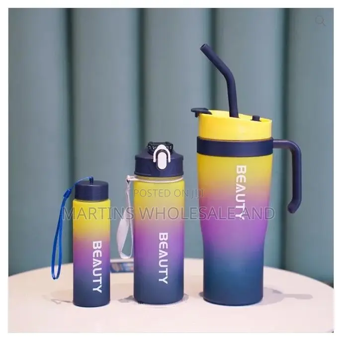 Portable Gradient-colored Water Bottles