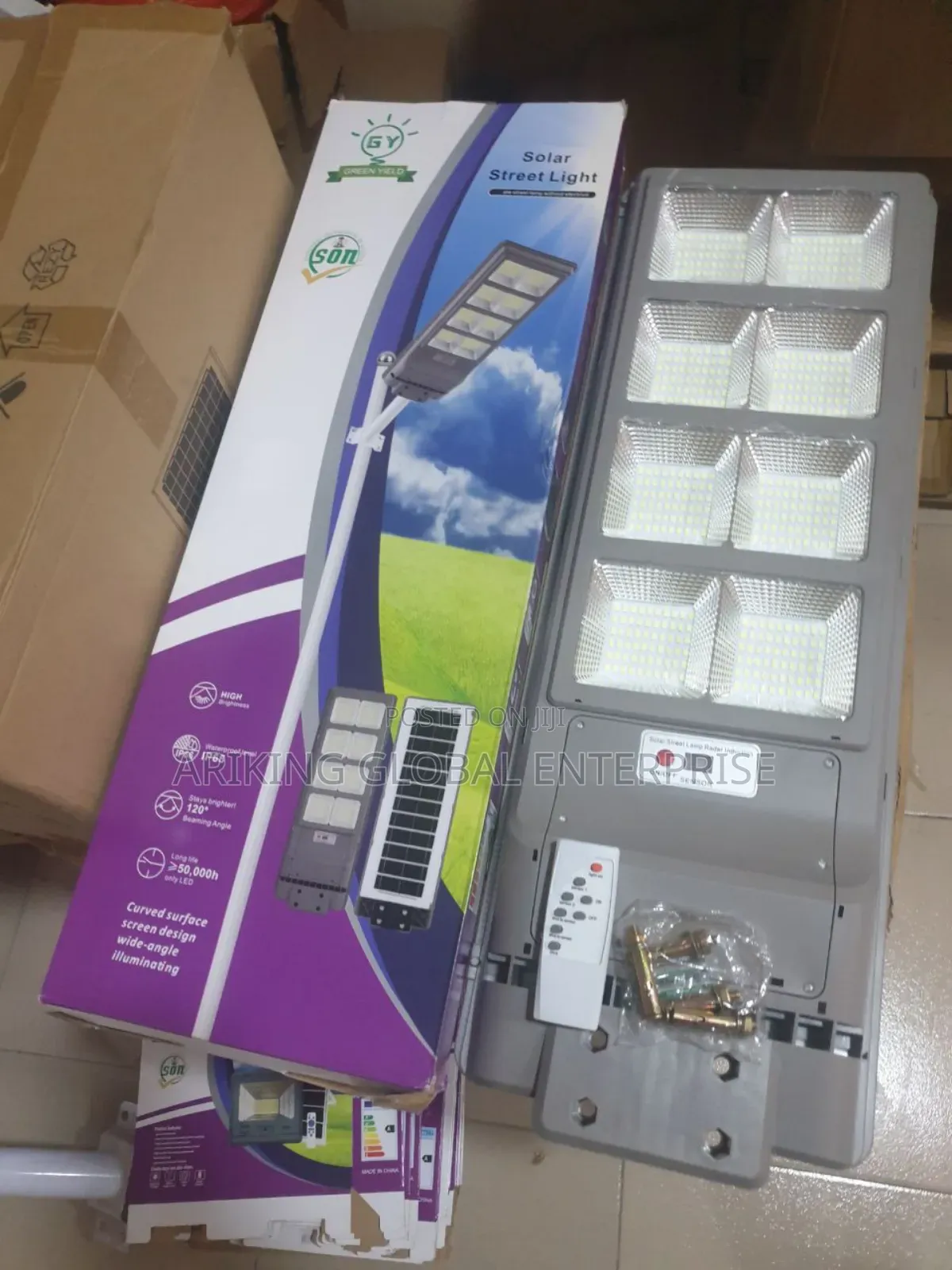 Gy _8 Eyes Green Yield Solar Lights 1500watts