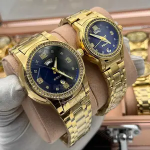 Luxury Police Gold Wristwatch – | Unisex Stainless Steel Watch