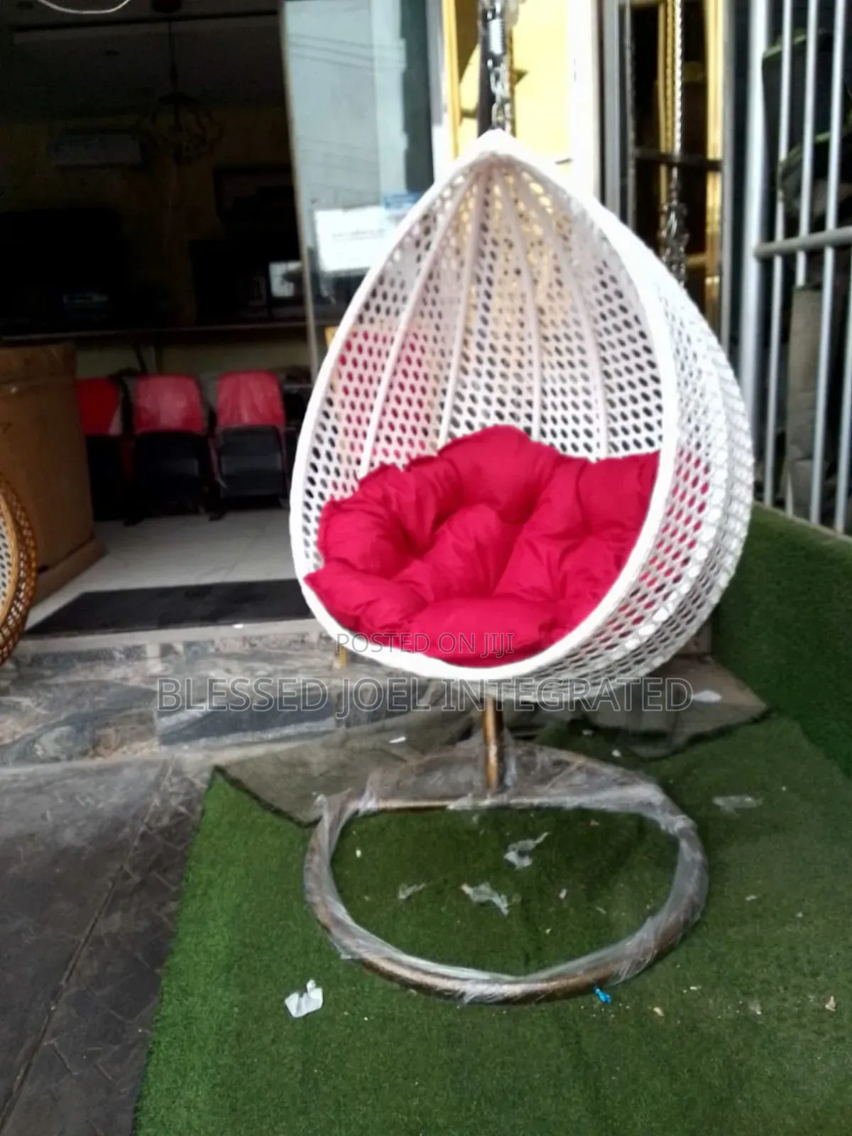 White Garden Swing