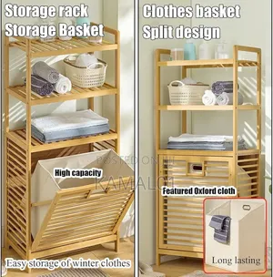 Bamboo Laundry Hamper Laundry Hamper Shelves