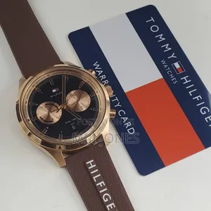 *Tommy Hilfiger Dual‐Time Rubber Battery Watch*