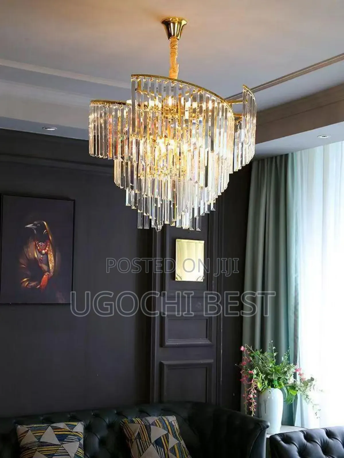 Gold Crystal  Chandelier Light