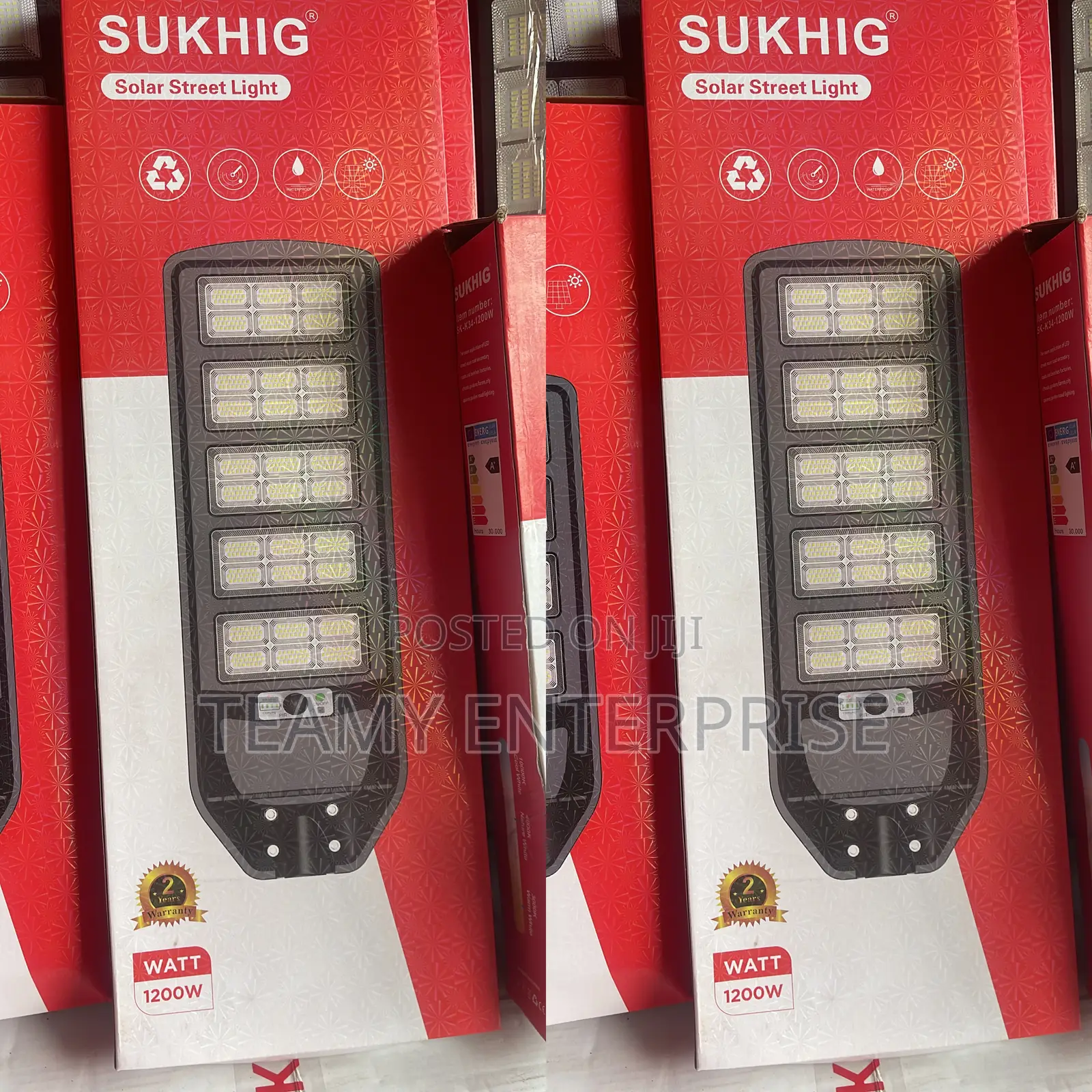 Sukhig 1200 Watts All-in-One Solar Street Light With Panel