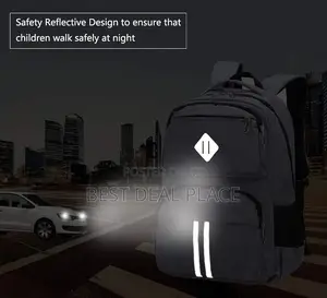 Premium Boys Multi-pocket School Backpack With Night Reflection