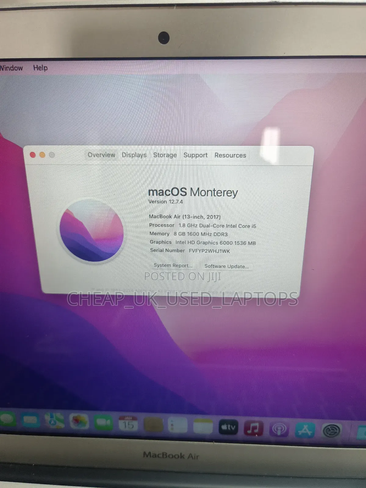 Laptop Apple MacBook Air 2017 8GB Intel Core I5 SSD 128GB