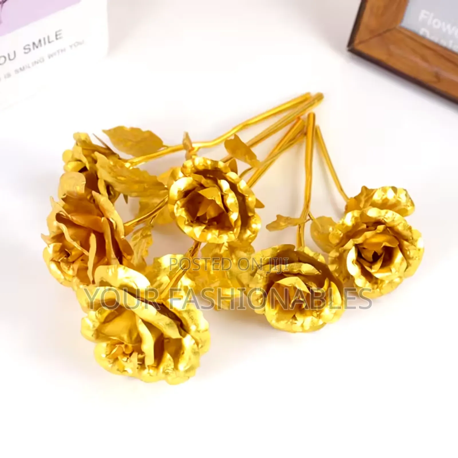 Small Golden Roses Flowers ( 5pcs Set)