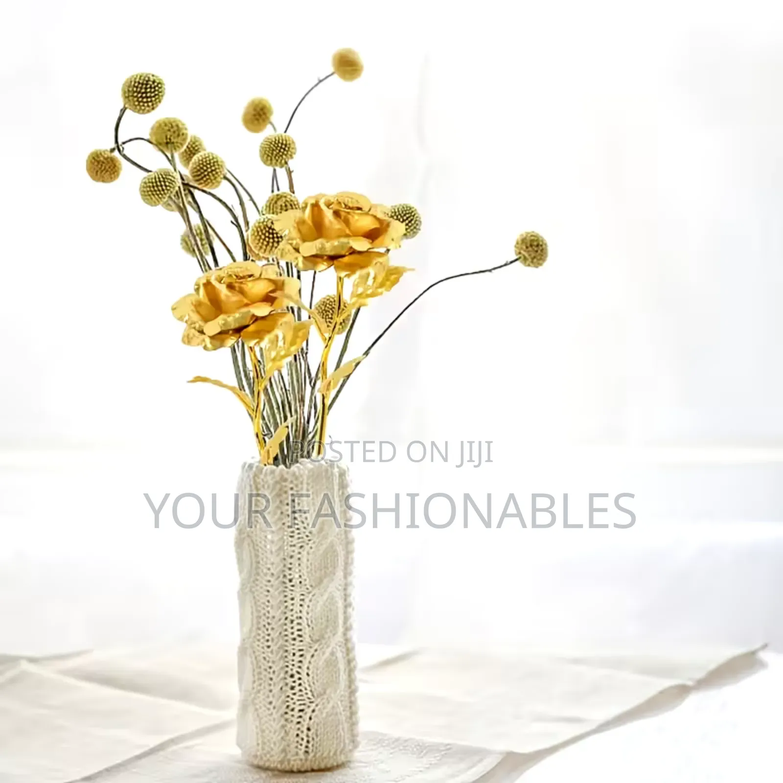 Small Golden Roses Flowers ( 5pcs Set)