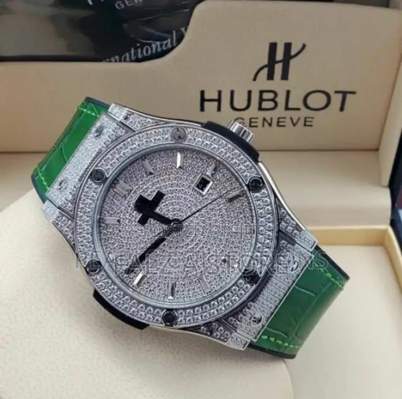 Hublot Automatic Leather Wristwatch