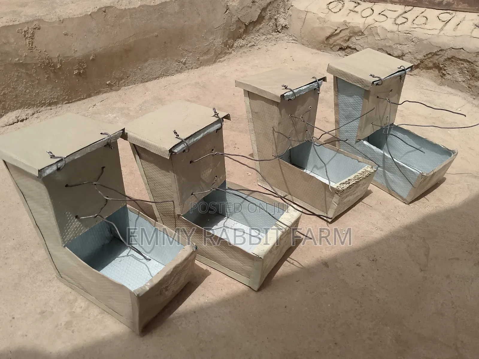 Rabbits Accessories E.G J-Feeders and Nesting Box