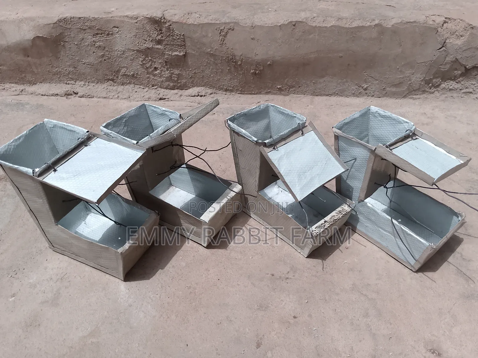 Rabbits Accessories E.G J-Feeders and Nesting Box