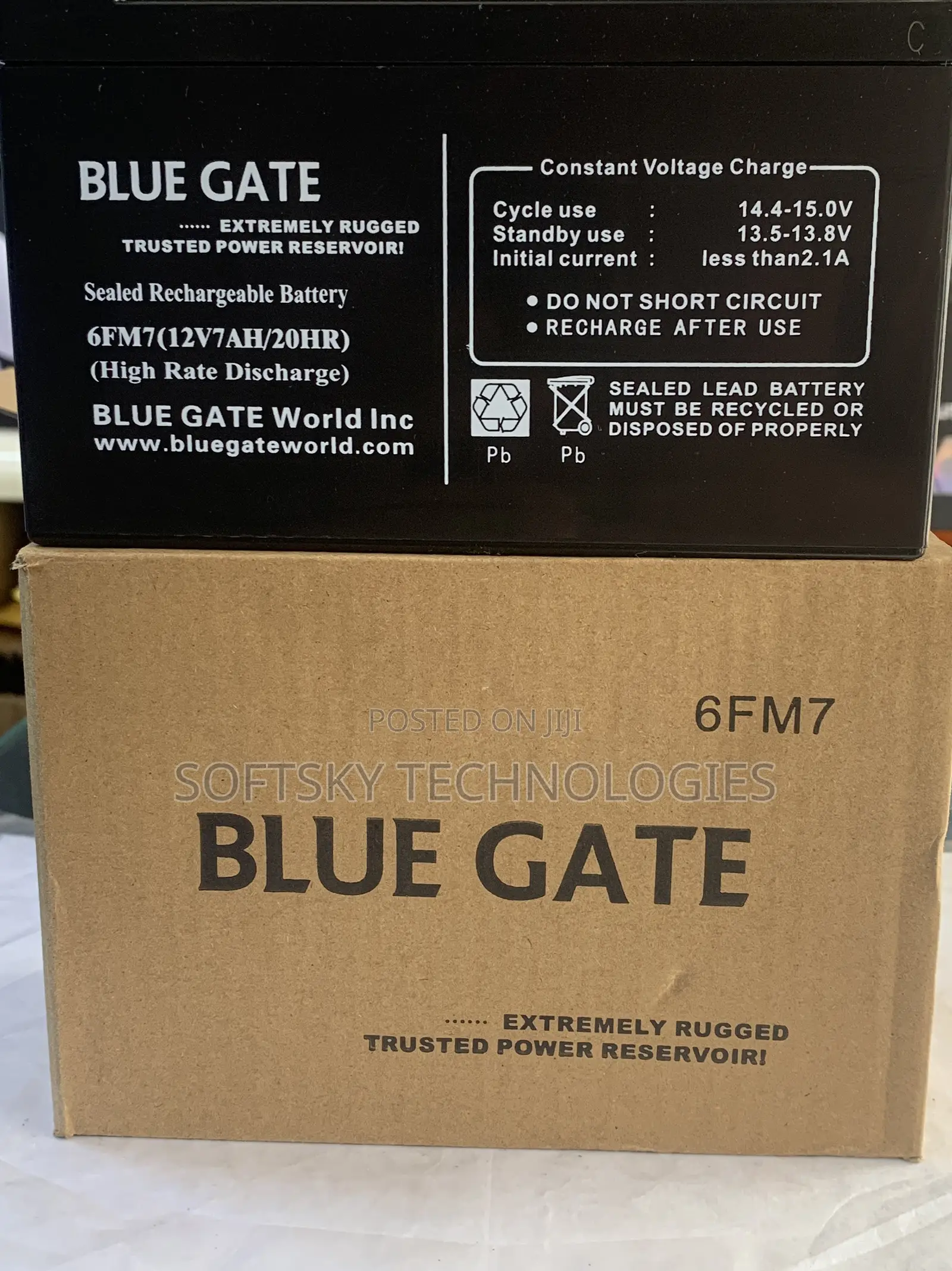 Bluegate 12v 7a Ups Battery