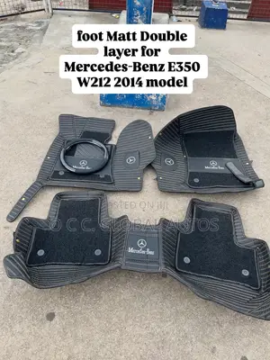 2 In 1 Foot Matt  Double For Mercedes-benz E350 W212 2014 Model