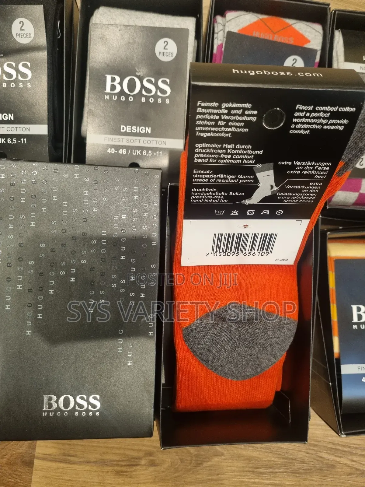 2 in 1 Hugo Boss Socks Finest Wool Cotton Socks