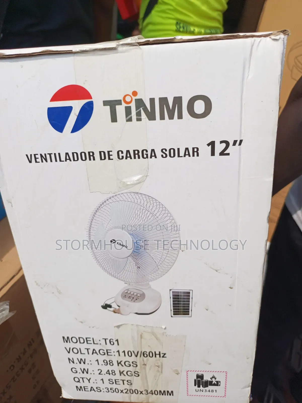Standard Solar Rechargeable Table Fan