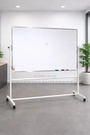Magnetic Whiteboard With Stand 120x90cm
