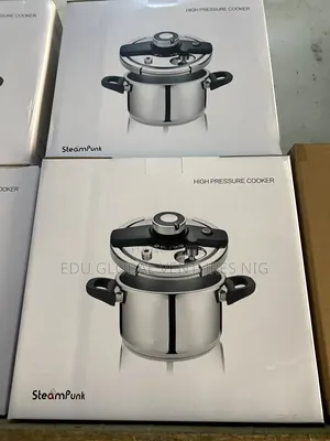 Steampunk 6litres High Pressure Cooker. 22cm. With Extra Glass Lid.