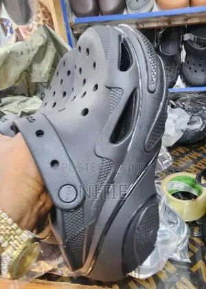 Original Black Bubble Crush Crocs