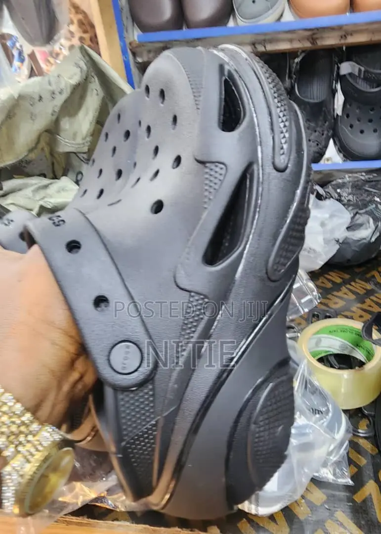 Original Black Bubble Crush Crocs