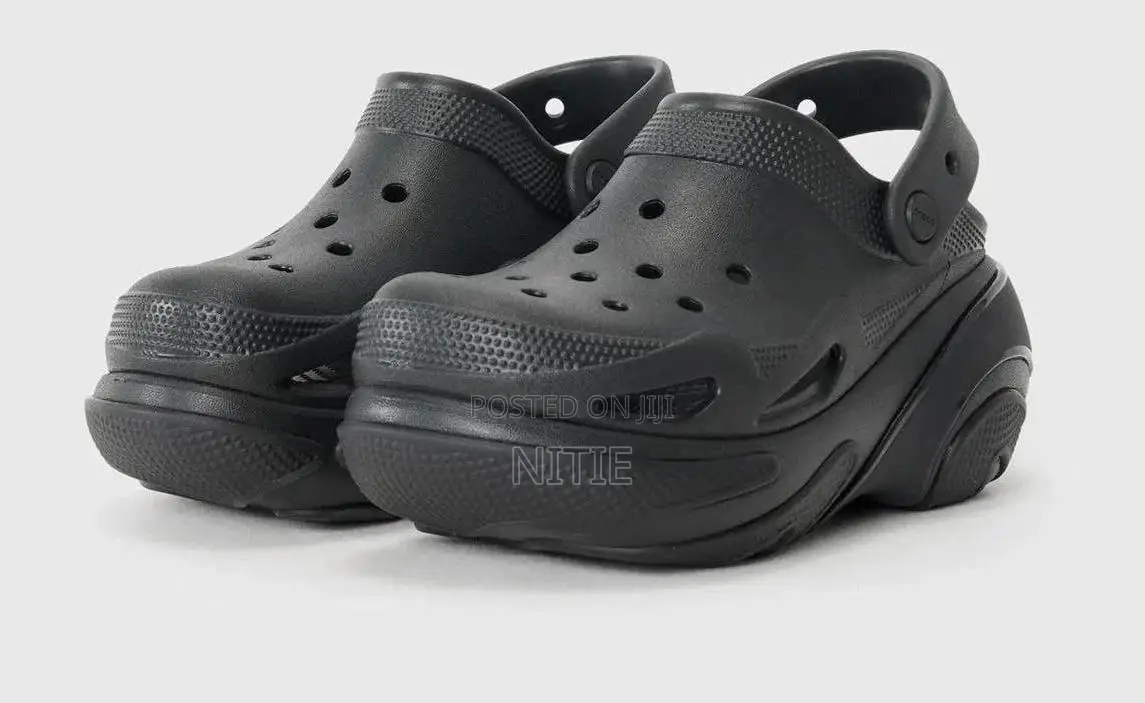 Original Black Bubble Crush Crocs