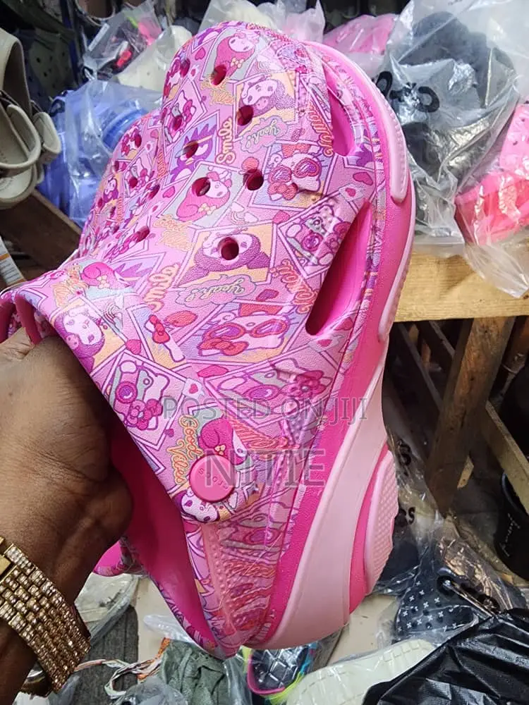 Original Multicolored Bubble Crush Crocs Clogs