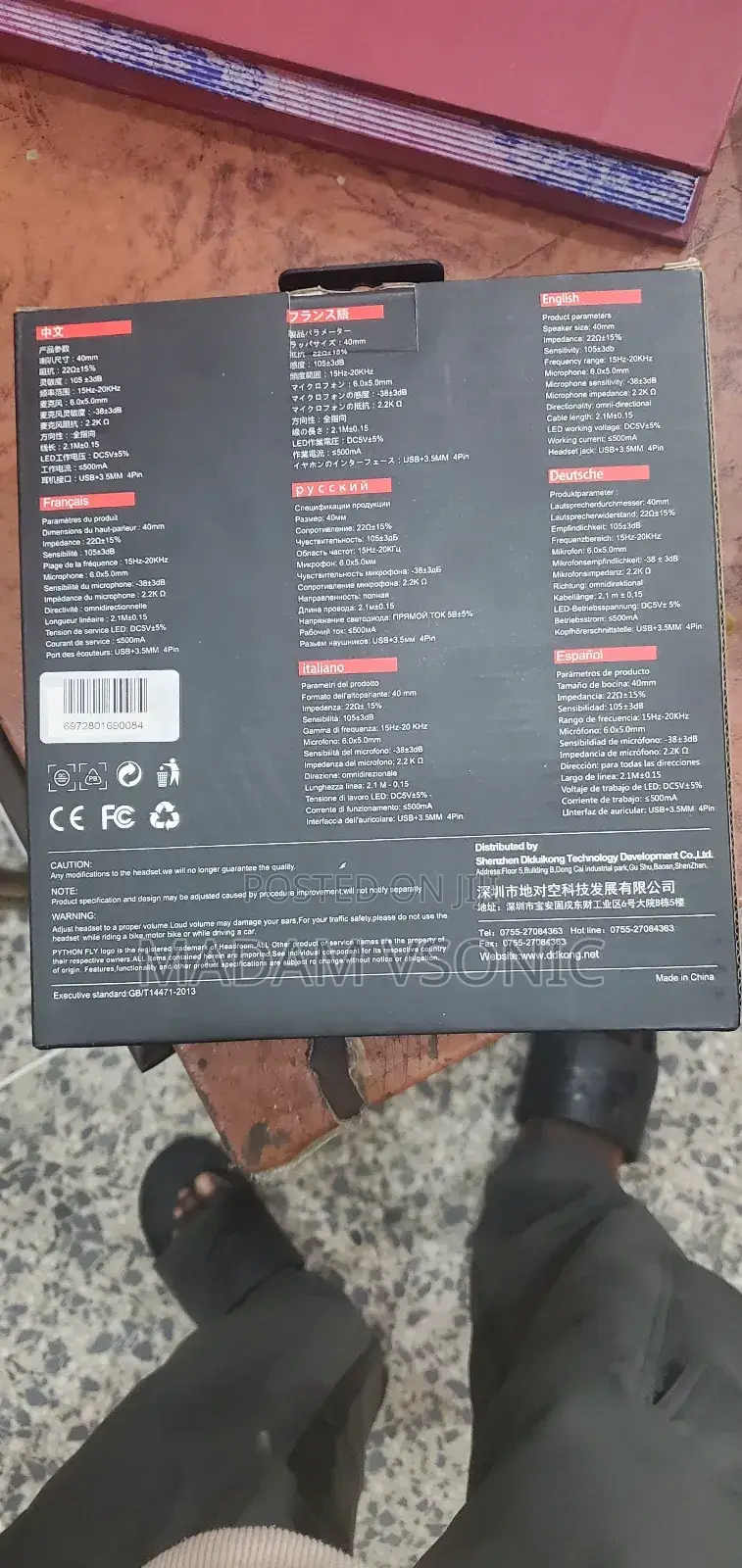 Python Fly Gaming Headset G2000 Pro