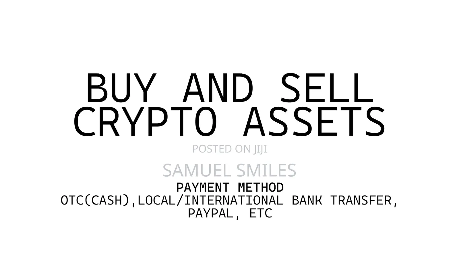 Smillings Asset Crypto Exchange