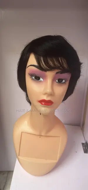 Skull Cap Pixie Cut Fringe Human Hair Wig