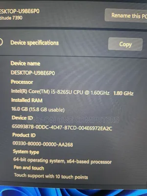 Laptop Dell Latitude 7300 16GB Intel Core i5 SSD 256GB