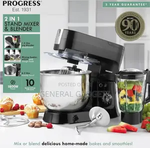 Progress 2 in 1 Stand Mixer + Blender (1800w)