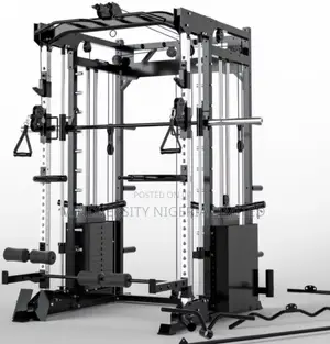 Commercial Smith Machine With Cable Crossover