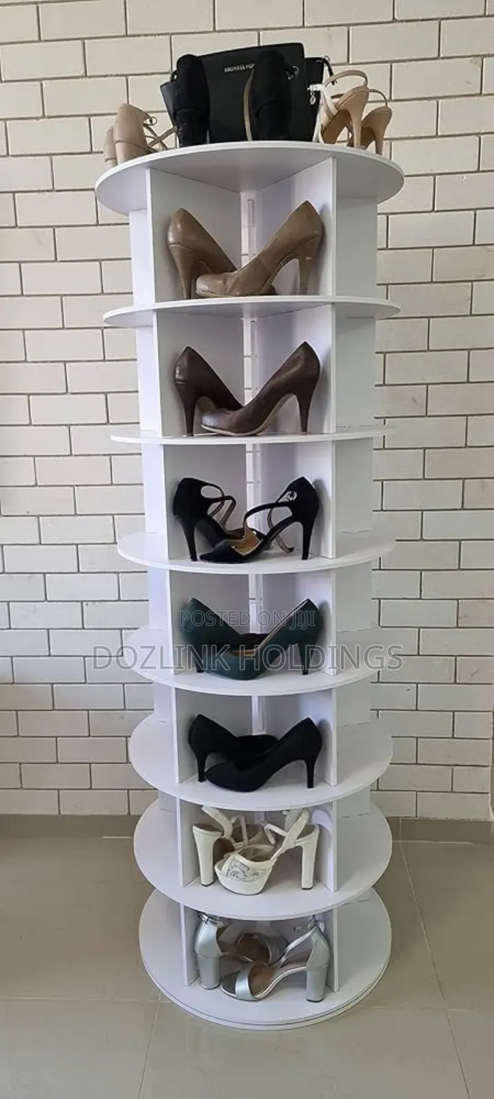 6 Layers Rotating Shoes Rack
