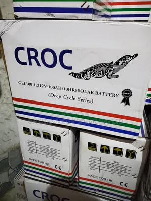 Original Croc Solar Battery 100ah 12v
