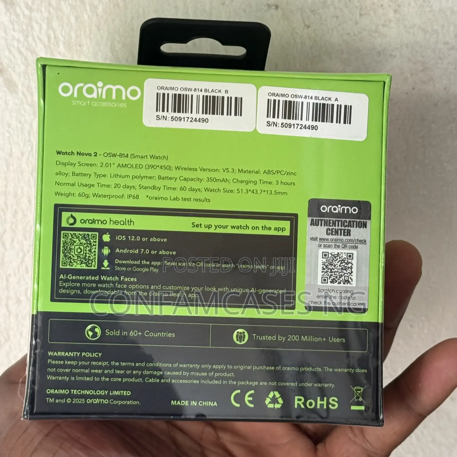 Oraimo Watch Nova 2