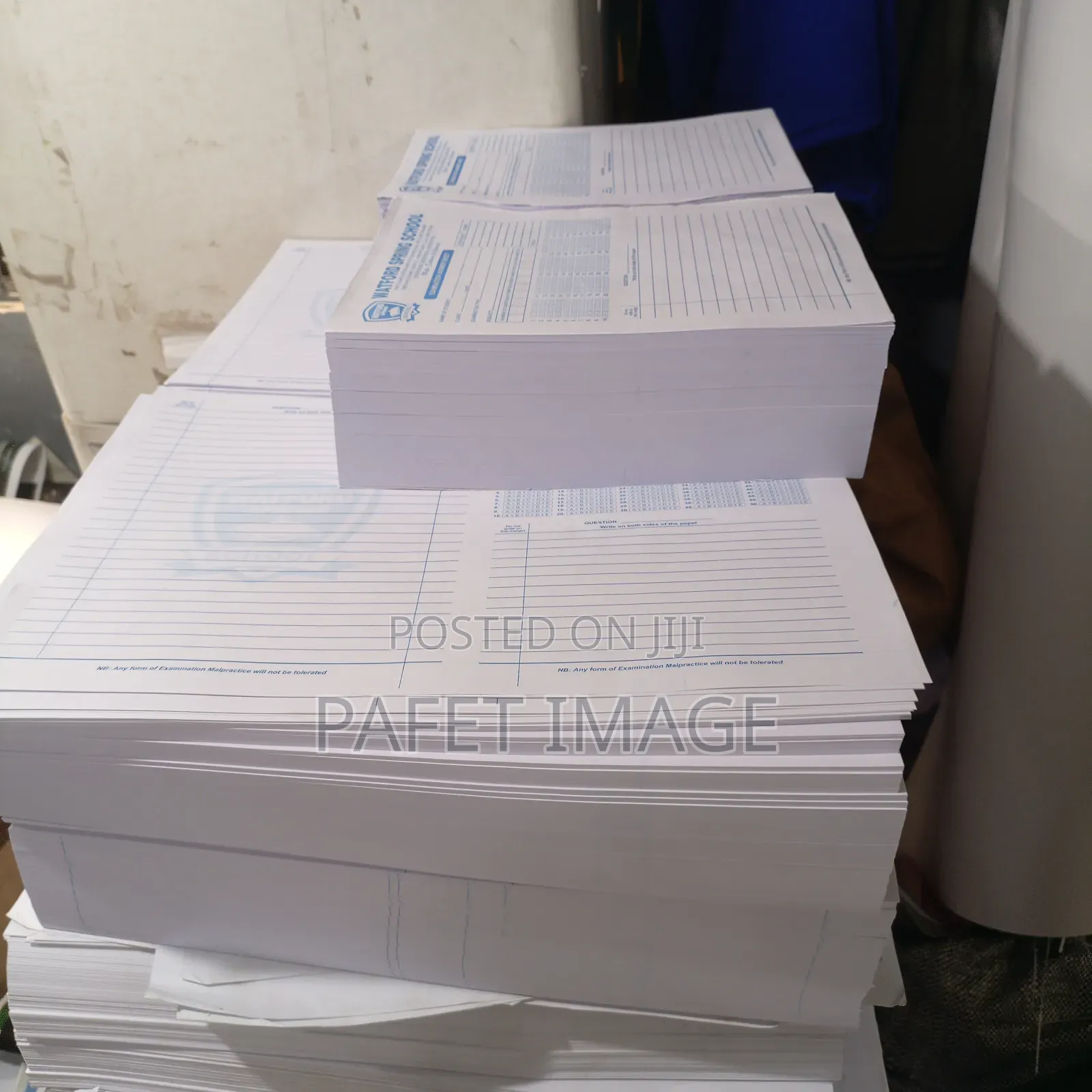 Exam Answer Booklets | Exam Sheets For Schools