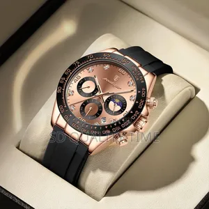 Poedagar Rubber Strap Waterproof Watch