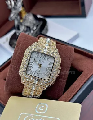 'High Quality Stoned Wrist Watch (Chain)
