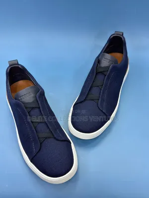 *Original Zegna Triple Stitch Sneakers*