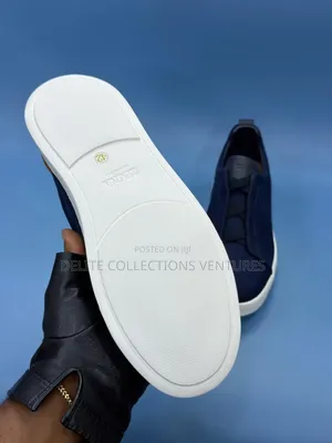 *Original Zegna Triple Stitch Sneakers*