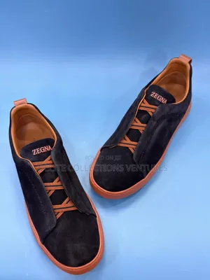 *Original Zegna Triple Stitch Sneakers*