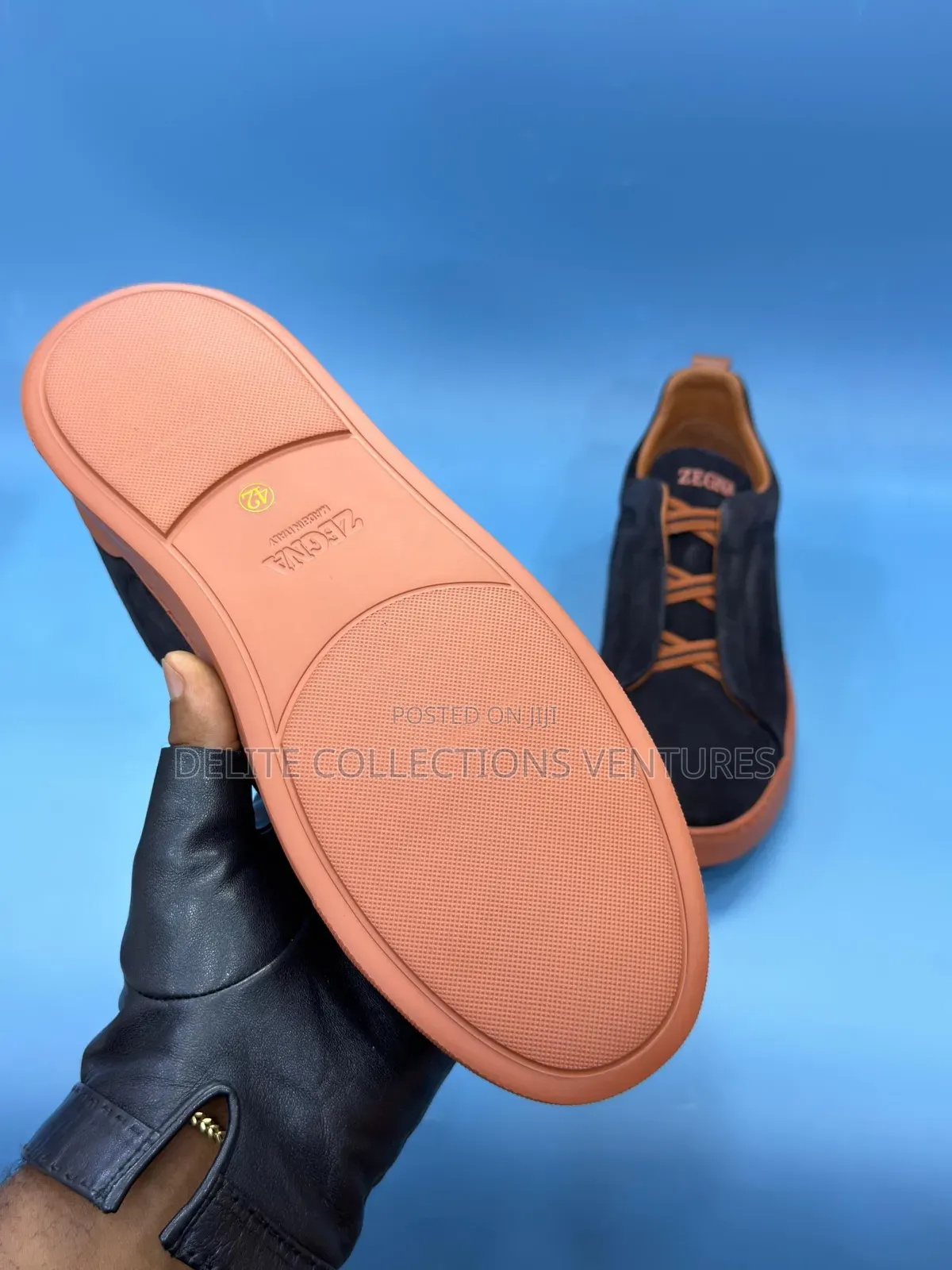 *Original Zegna Triple Stitch Sneakers*