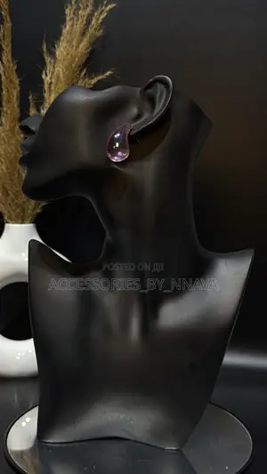 Pink Hoop Earrings