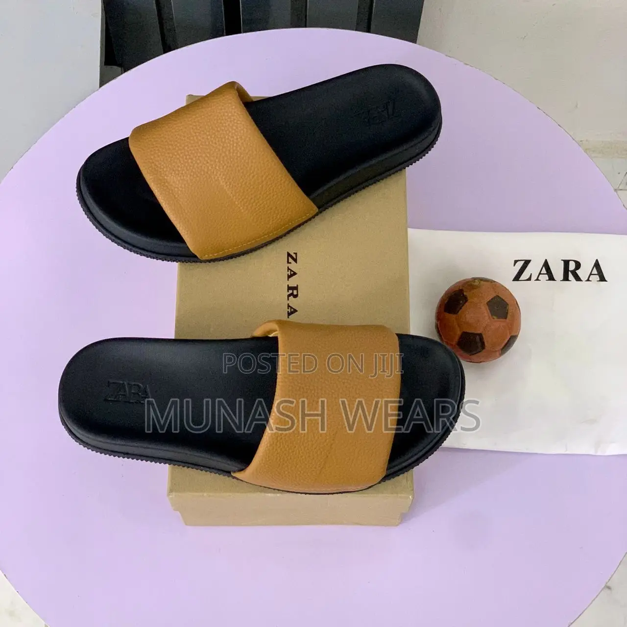 Zara Leather Slipers 40-46