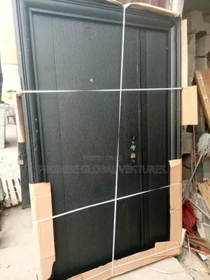 3ft Black Steel Door