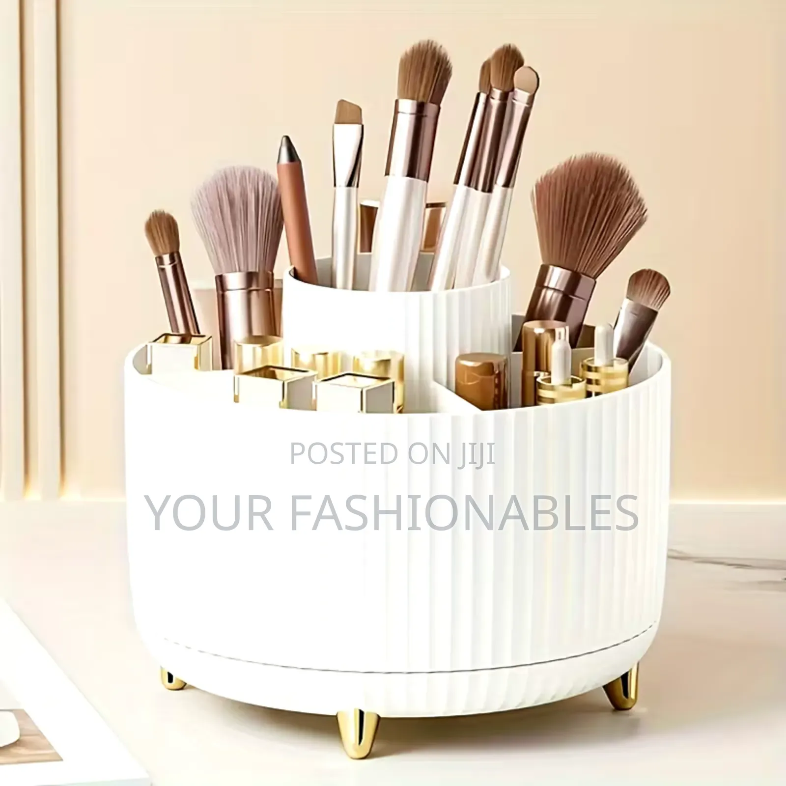 Compact Rotating Organiser for Cosmetics and Other Small Items