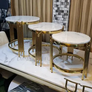 Marble Top Side Tables.