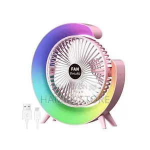Rechargeable Colorful Desktop Fan