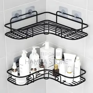 Black Metal Corner Shower Caddies
