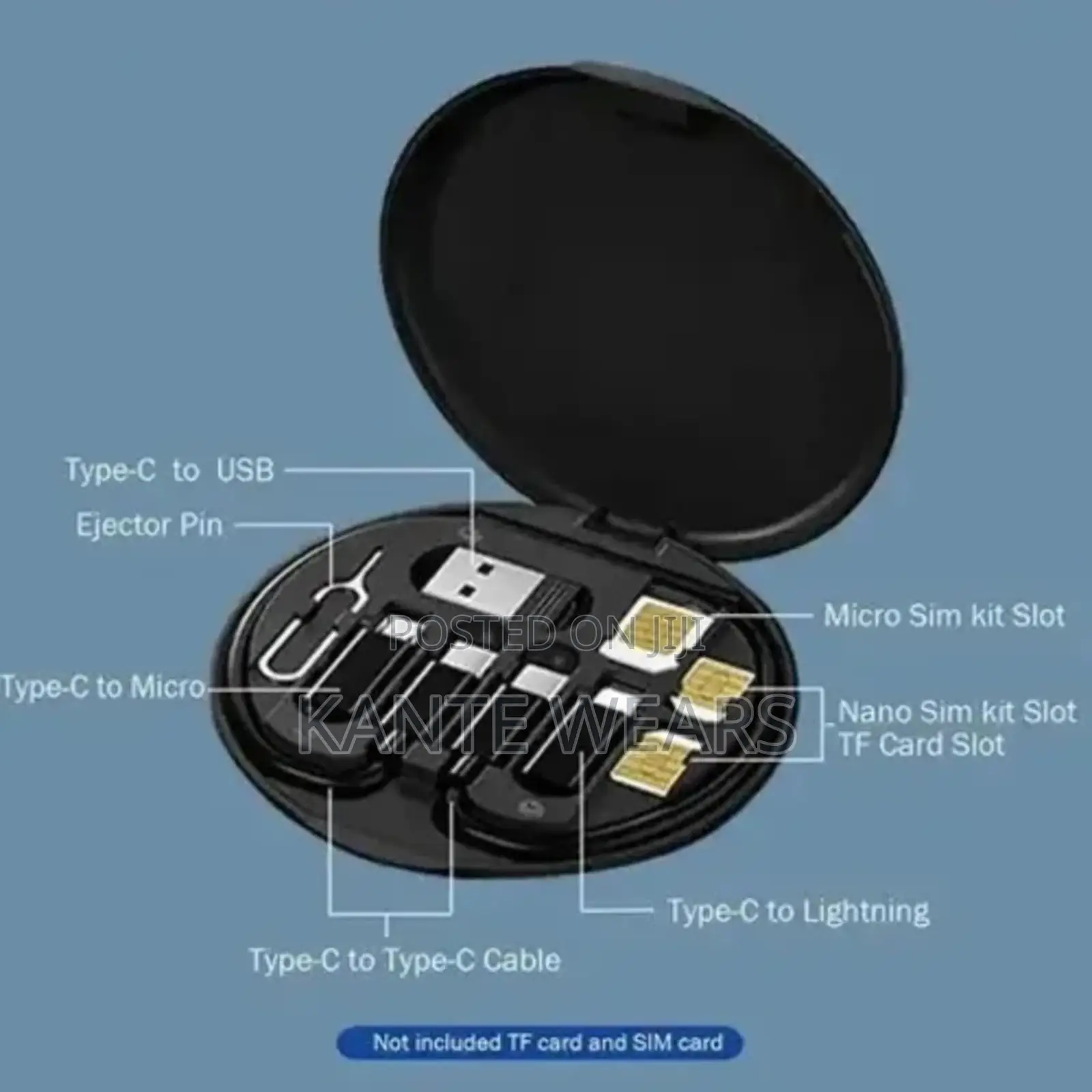 Multiple Interface Data Cable - Android/Ios/Type C - Black